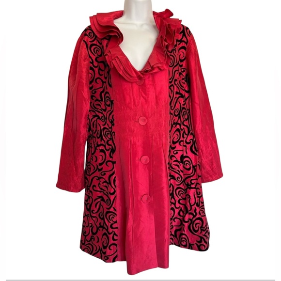 Gothic Victorian Ruffled Fairytale Topcoat - Picture 1 of 16